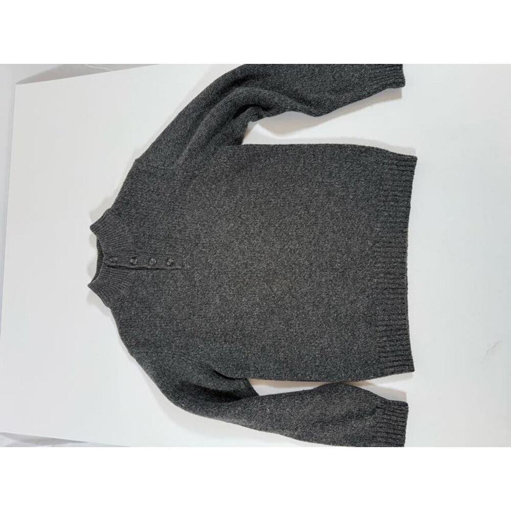 L.L.Bean Men's 100% Lambswool Gray Sweater Medium Regular